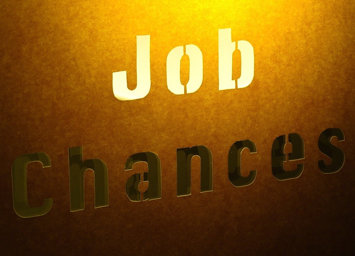 A yellow glowing background with the words "job chances" engraved on it. Job is lit up.