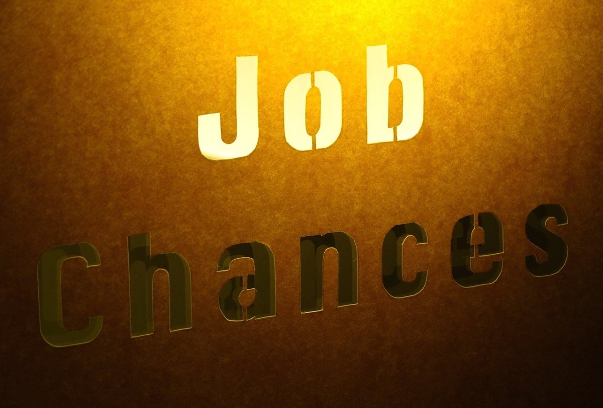 A yellow glowing background with the words "job chances" engraved on it. Job is lit up.