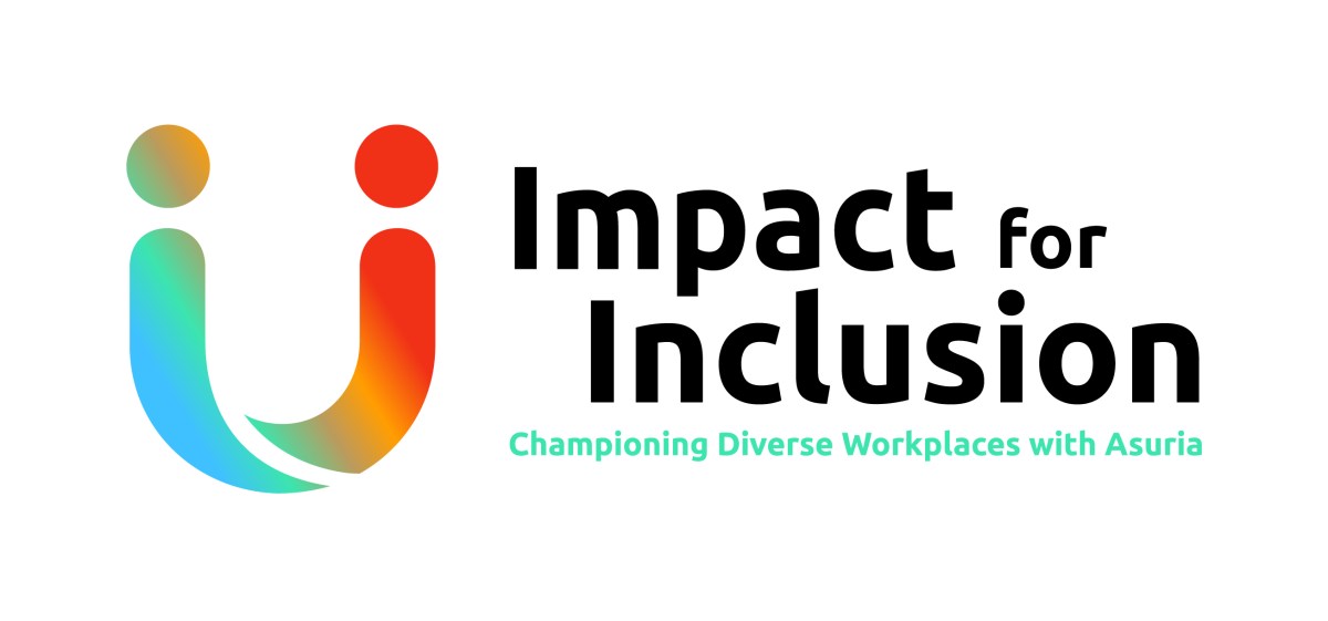 The Impact for Inclusion logo, a rainbow smiley face shape with Impact for Inclusion in bold black text next to it, all on a white background.