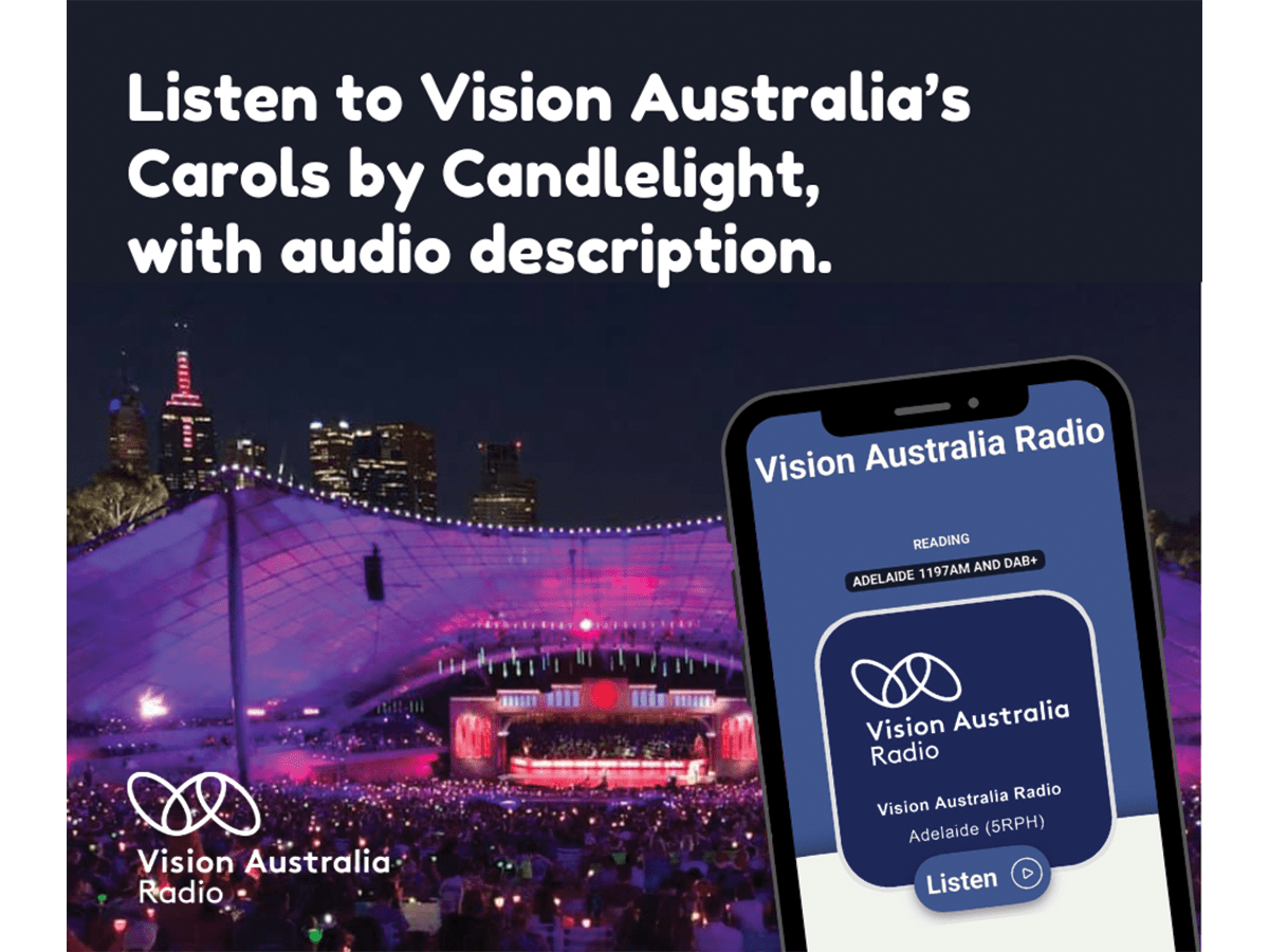 Carols by Candlelight to be audio described via Vision Australia Radio